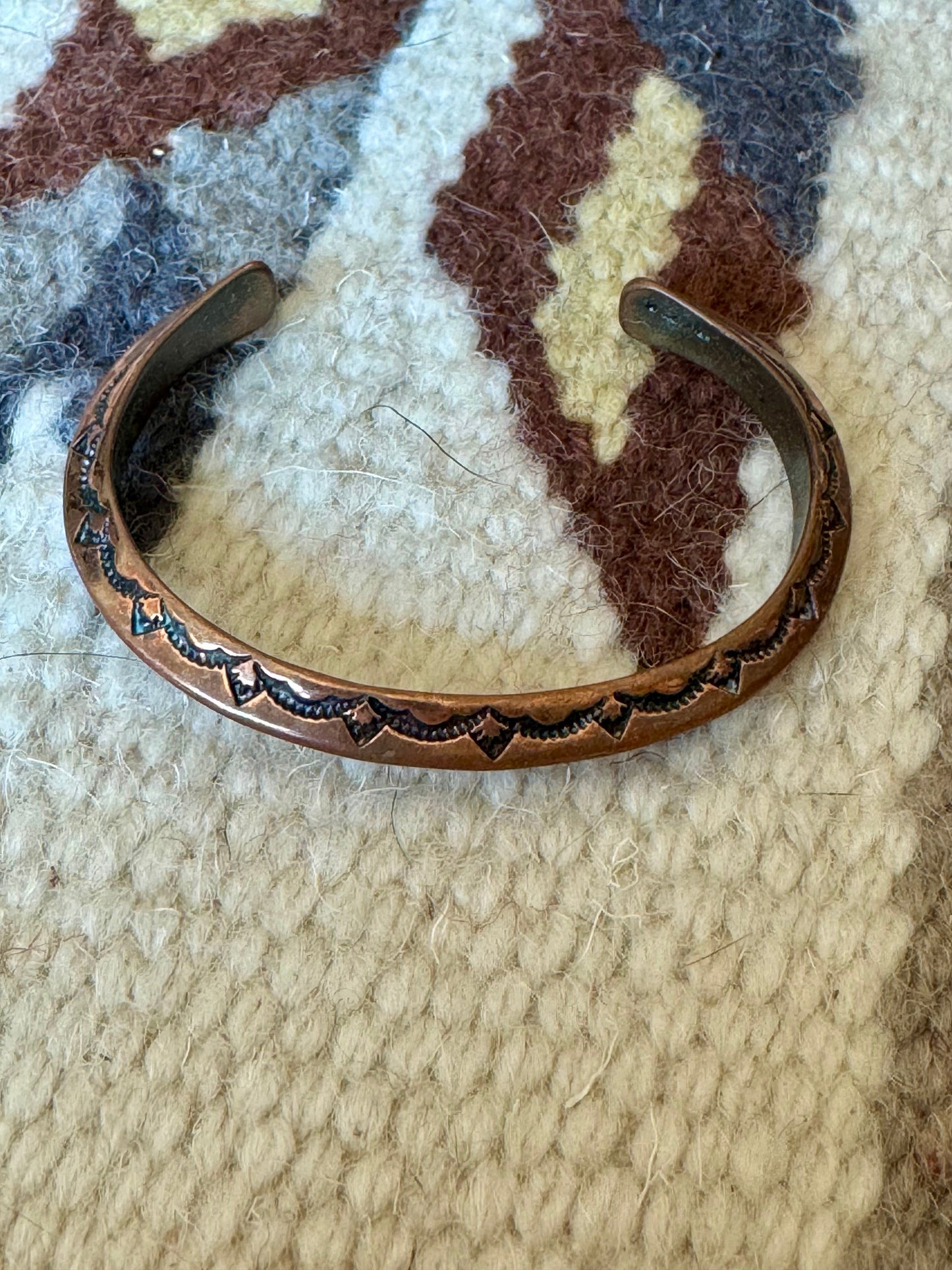 Vintage Handmade Copper Cuff Bracelet