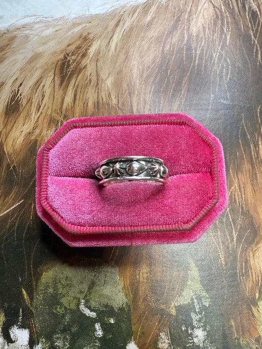 Handmade Sterling Silver Stacker Adjustable Band Ring