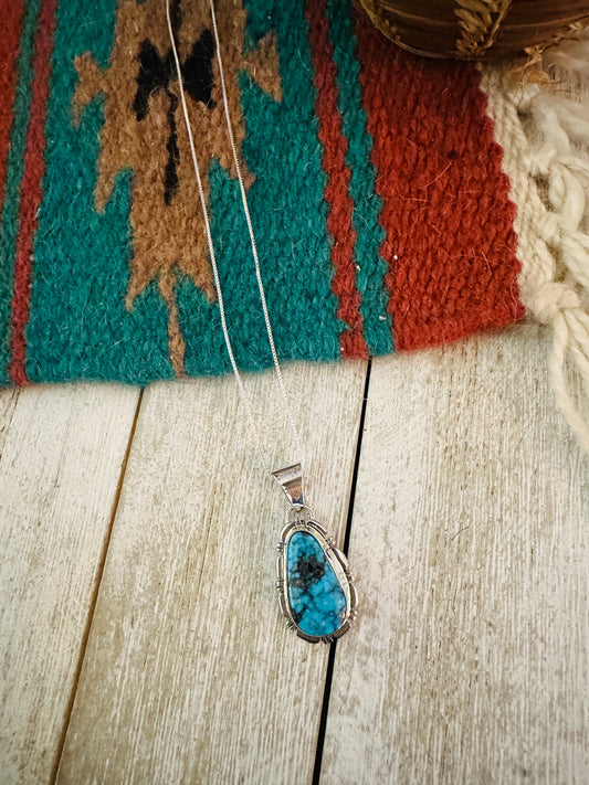 Navajo Sterling Silver & Turquoise Necklace