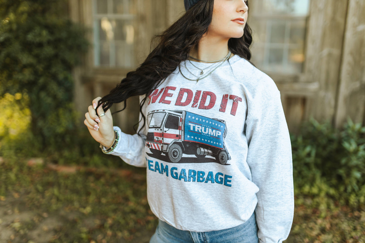 Team Garbage Trump Graphic Sweatshirt