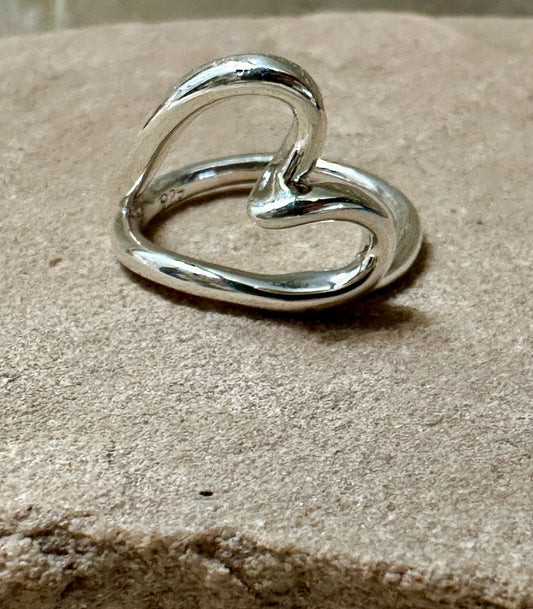 OPEN HEART RING size 10