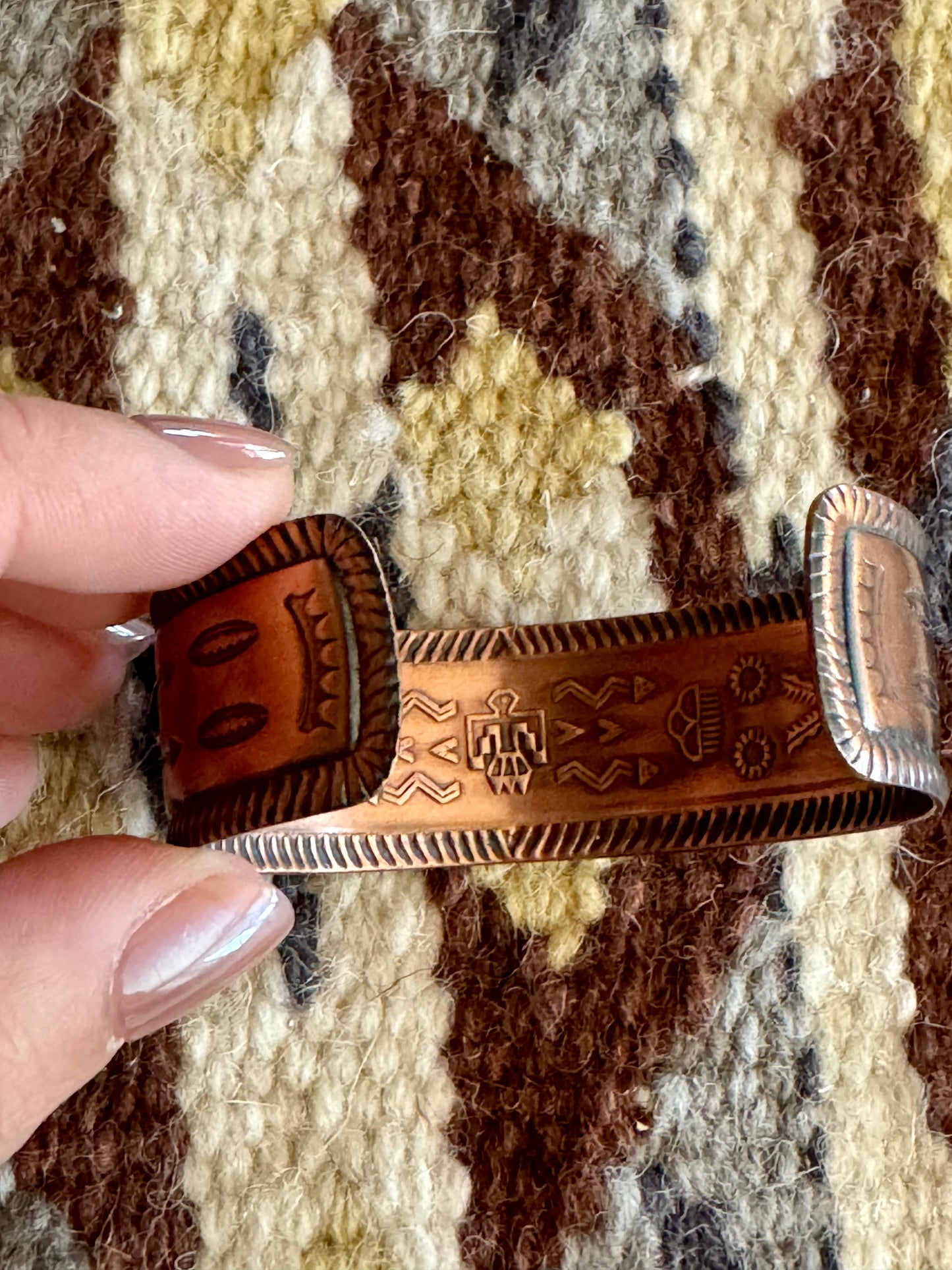 Vintage Handmade Copper Cuff Bracelet