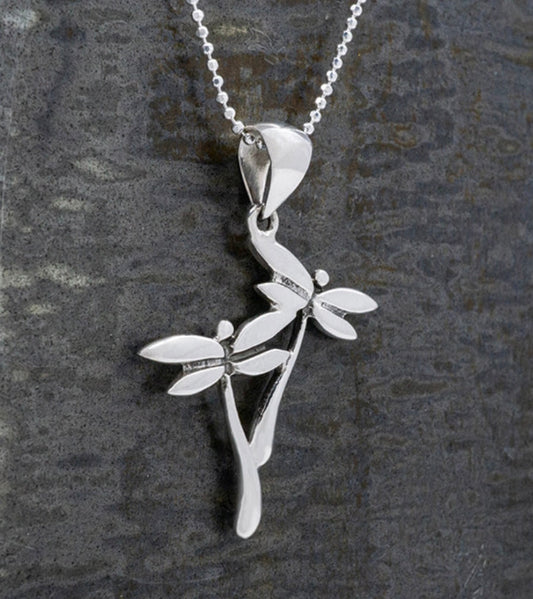 Double Dragonfly Pendant