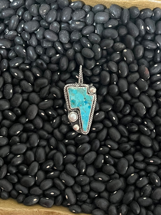 Turquoise Lightning Bolt