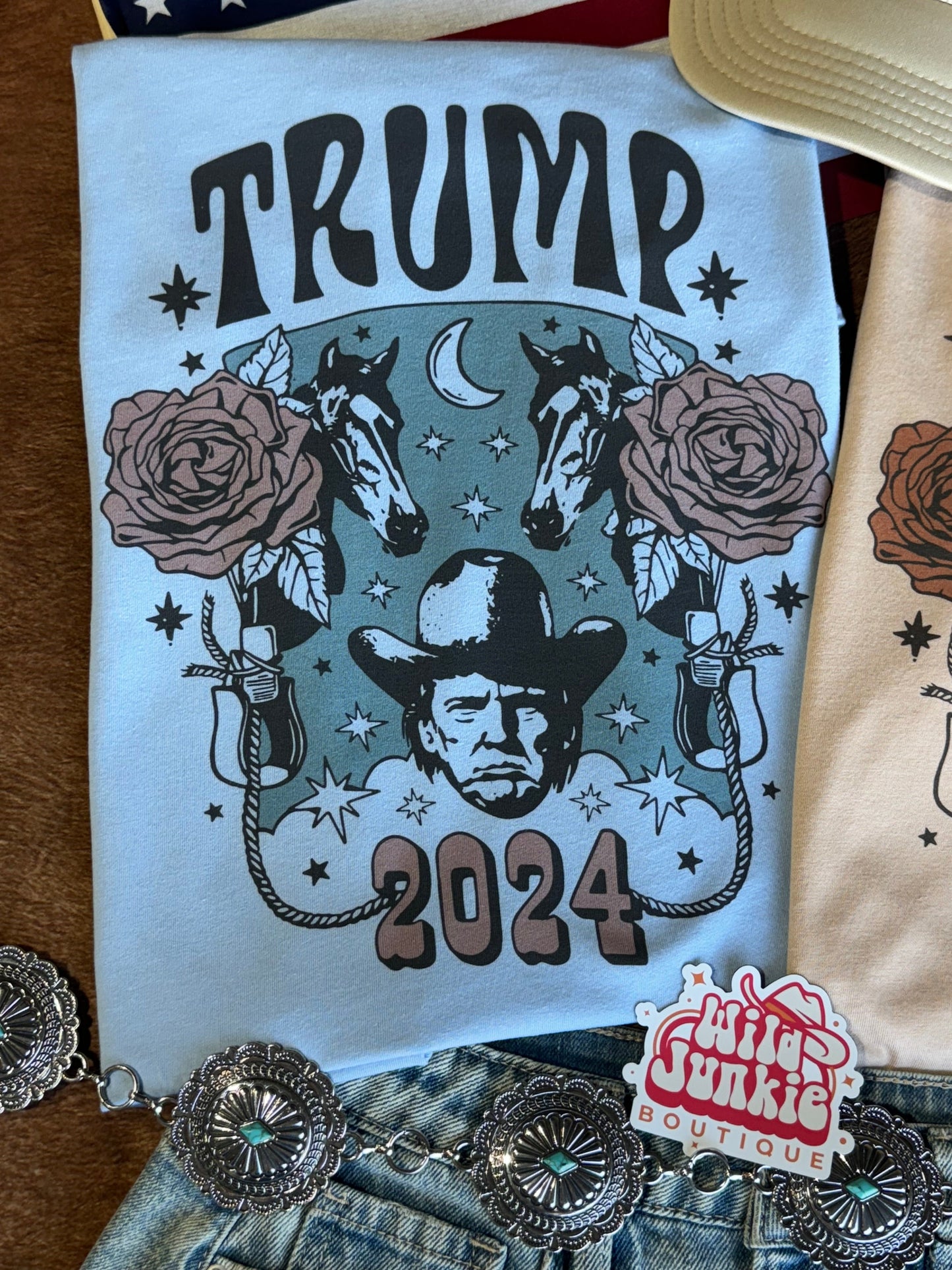 Floral Trump Design Graphic Tee