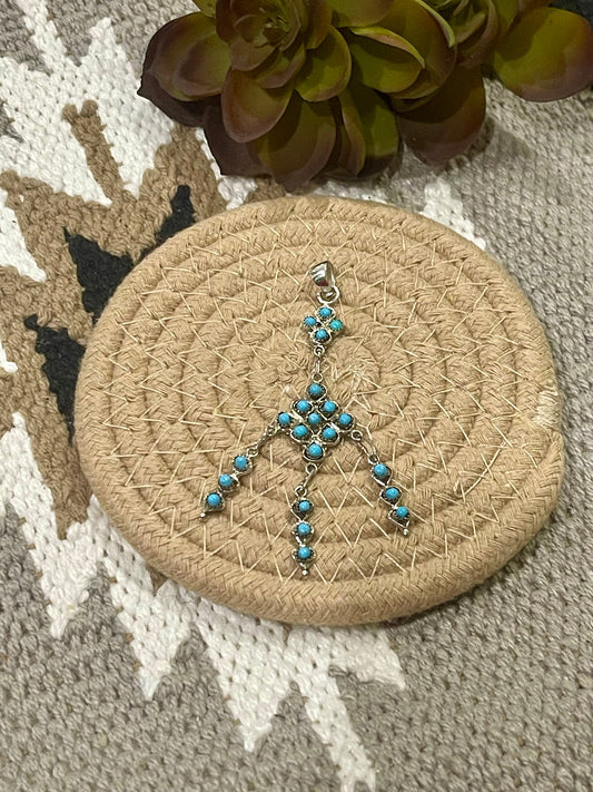 Navajo Turquoise & Sterling Silver Pendant