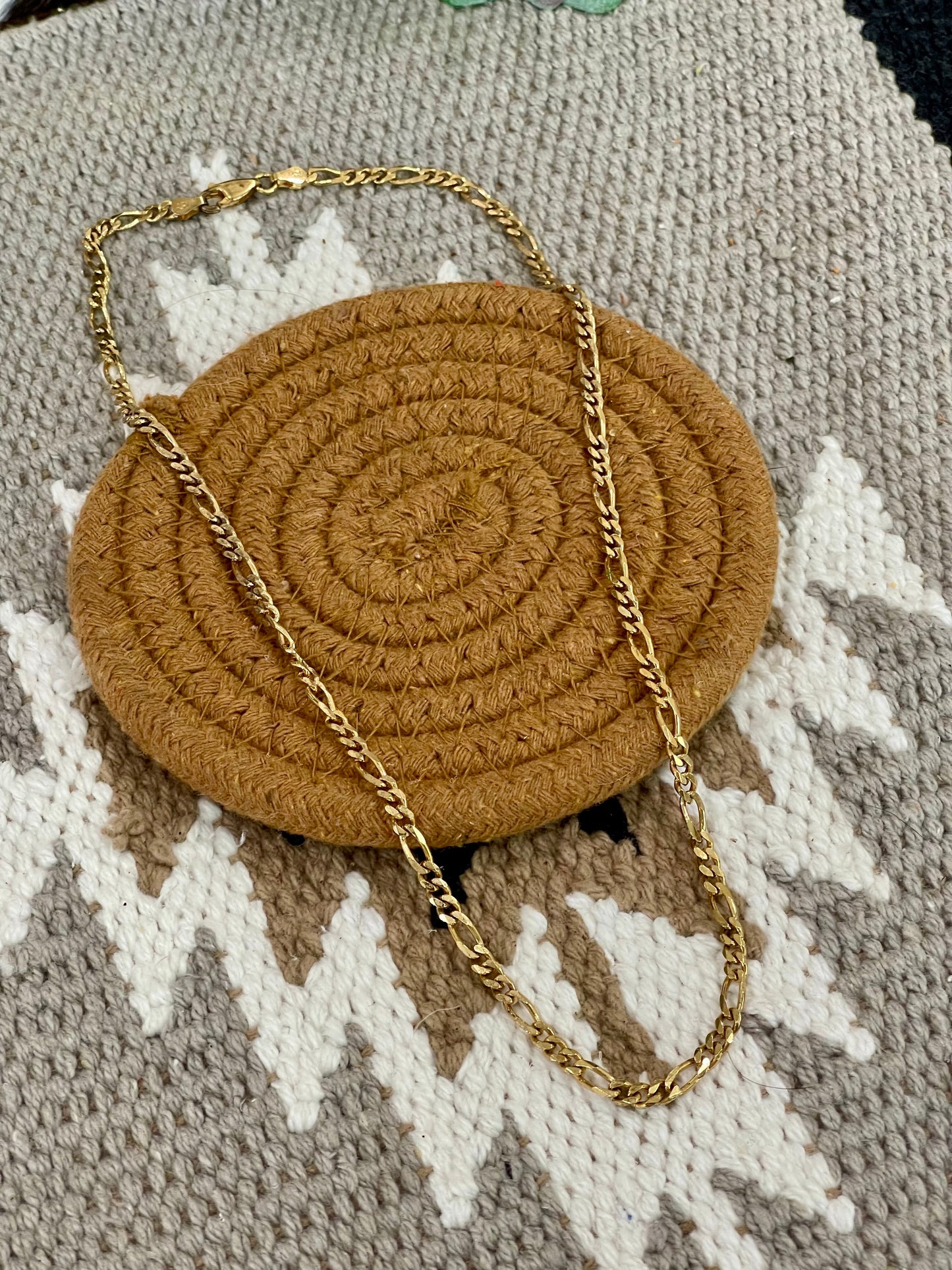 Vintage Gold Plated  Chain Necklace