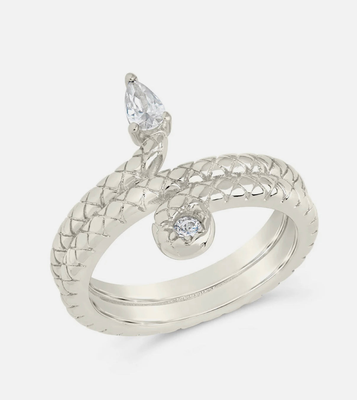 Waverly CZ Snake Ring