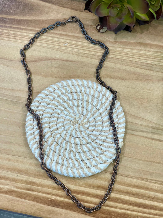 Vintage Handmade Copper Necklace