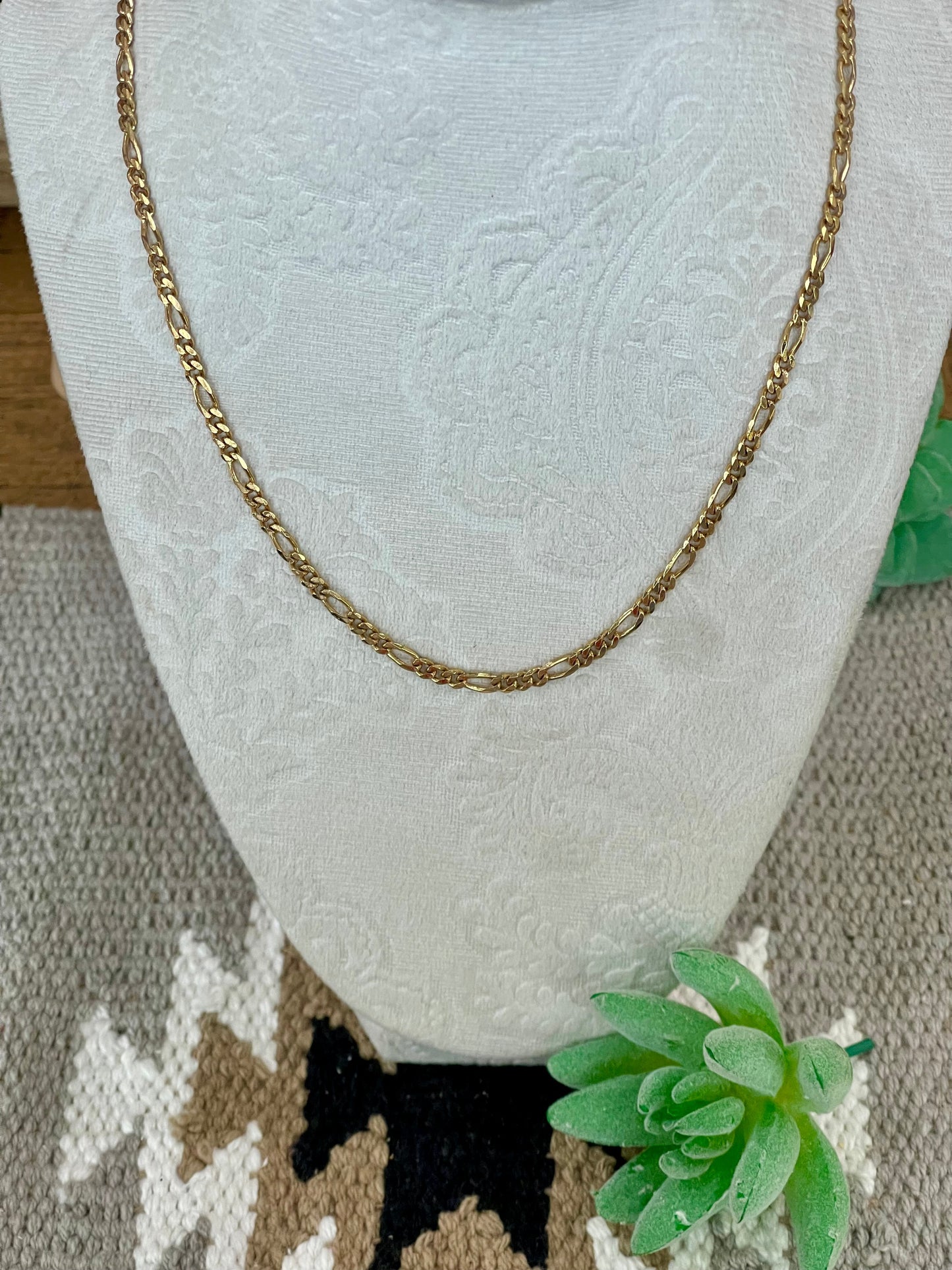 Vintage Gold Plated  Chain Necklace