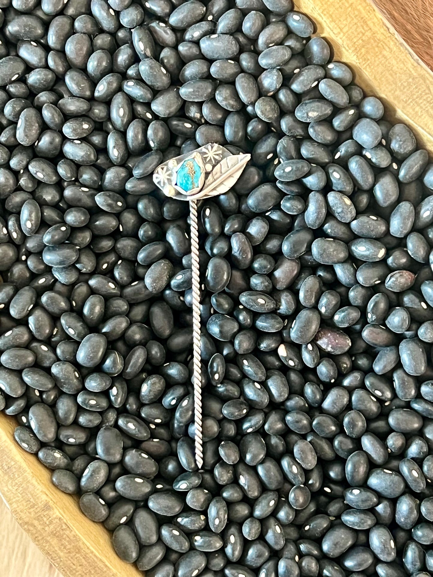 Feather and Turquoise hat pick