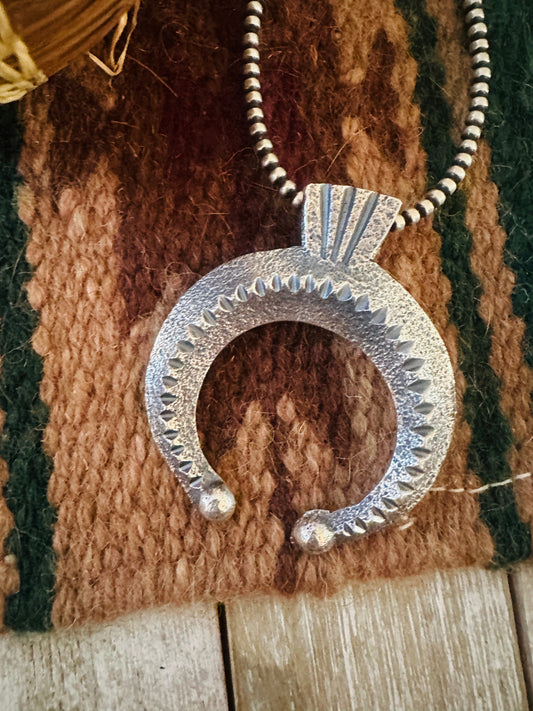 Navajo Sterling Silver Naja Pendant