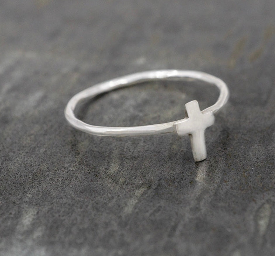 Petite Cross Ring