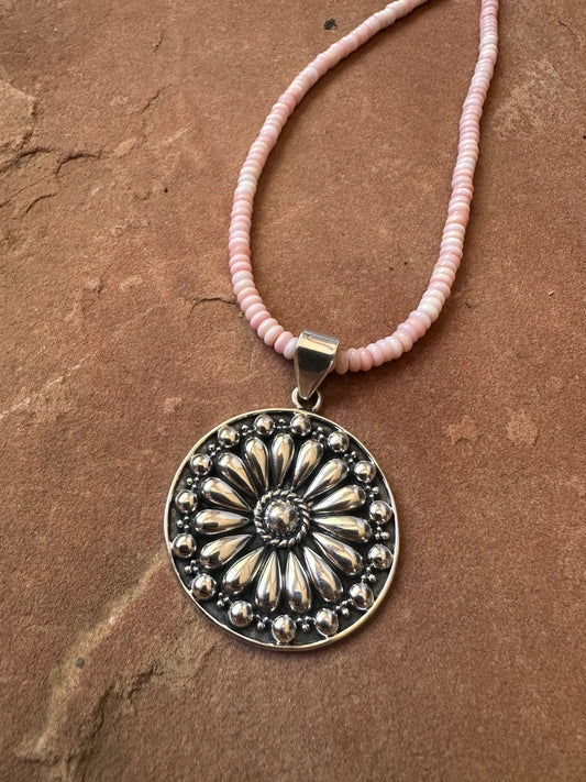 Handmade Sterling Silver Ball Pendant Signed Nizhoni