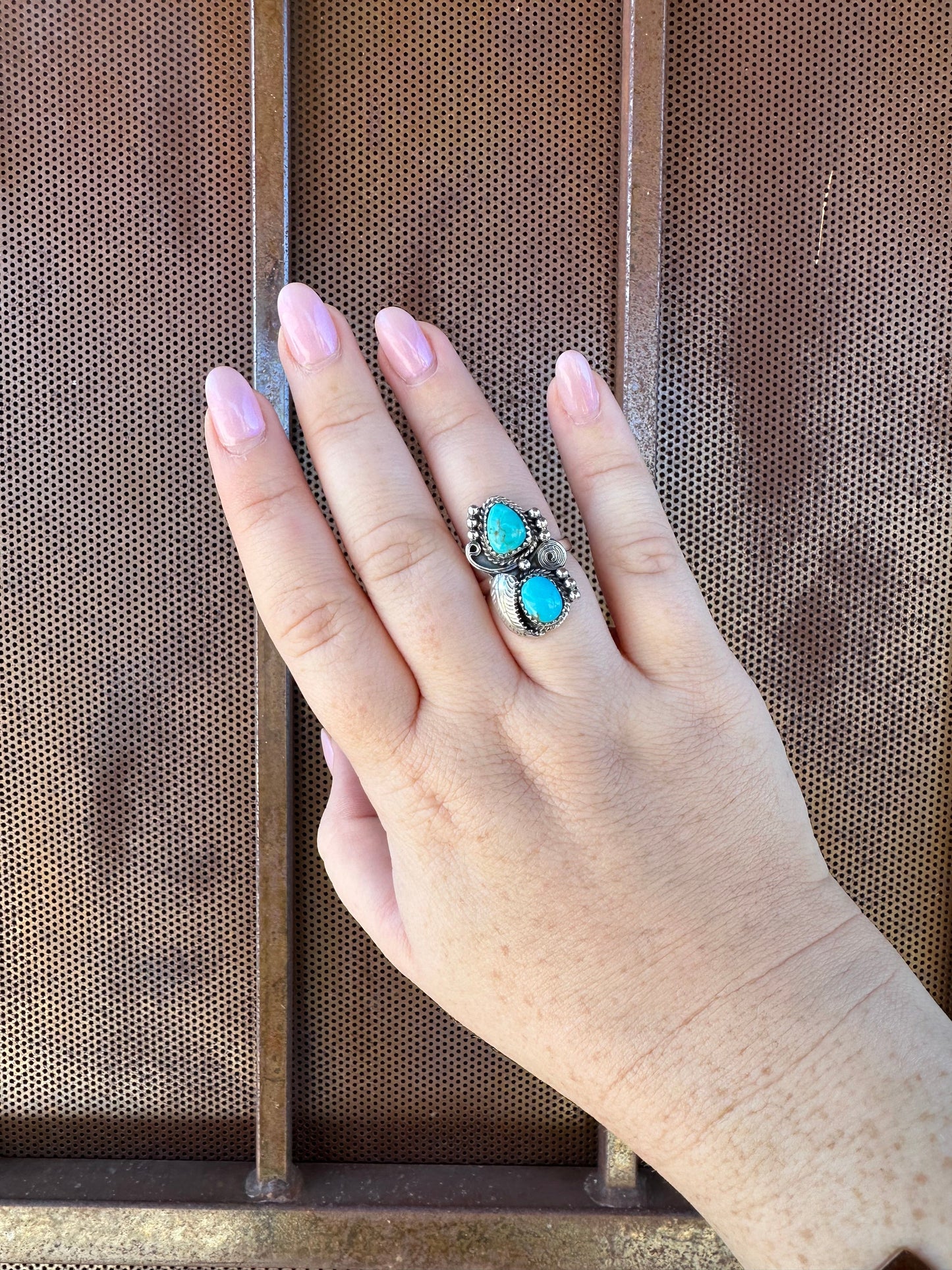 Twice The Turquoise Handmade Turquoise Sterling Silver Ring