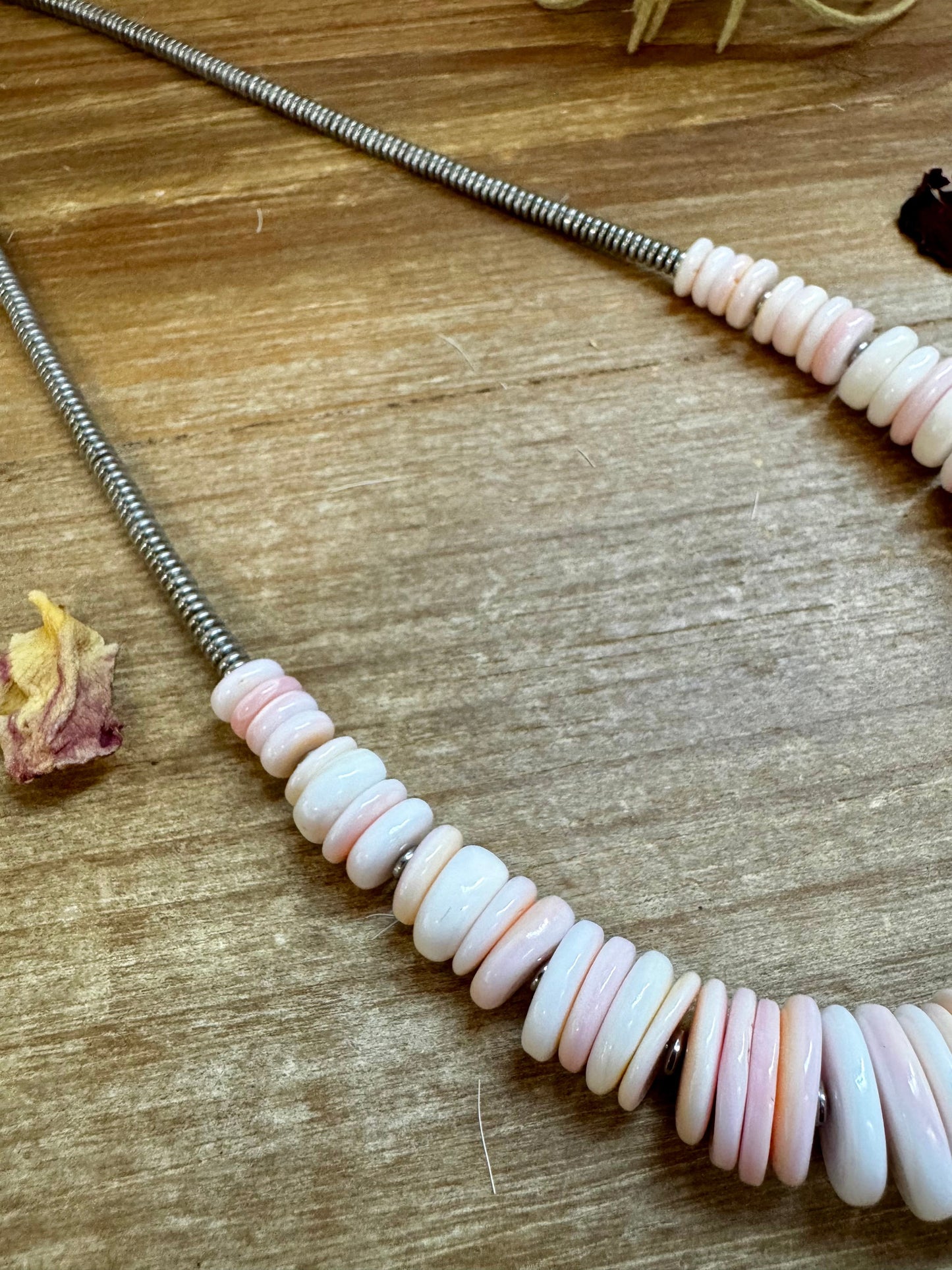 20 inch pink Conch necklace