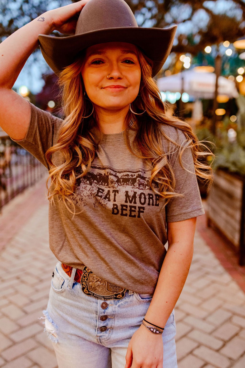 Eat More Beef Western Graphic Tee